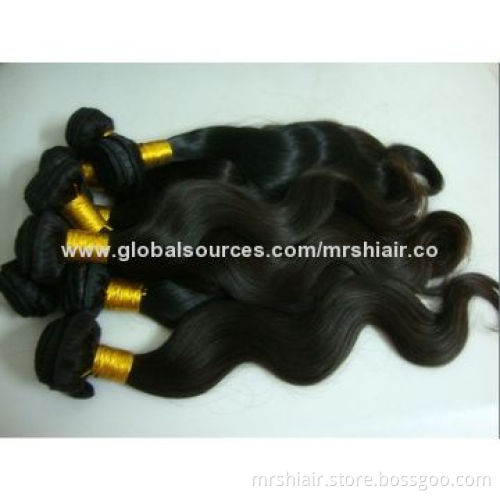 5A Unprocessed Peruvian Virgin Hair Extensions, Body Wave